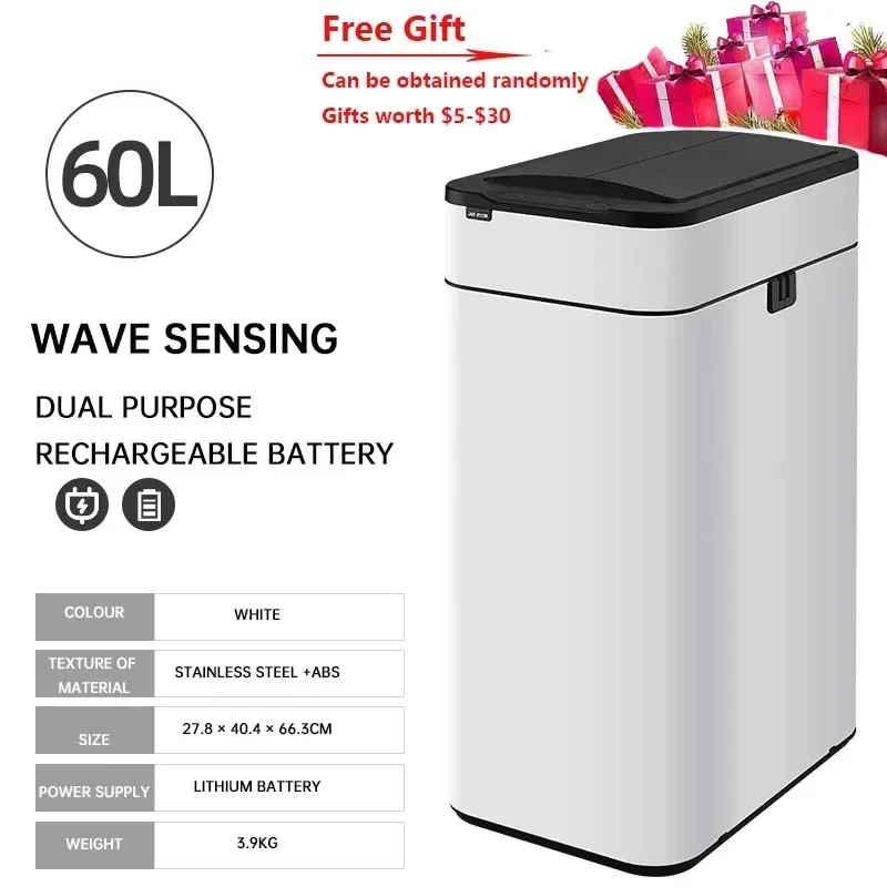 Poubelle electrique | 30-40-50-60 Litres Inox