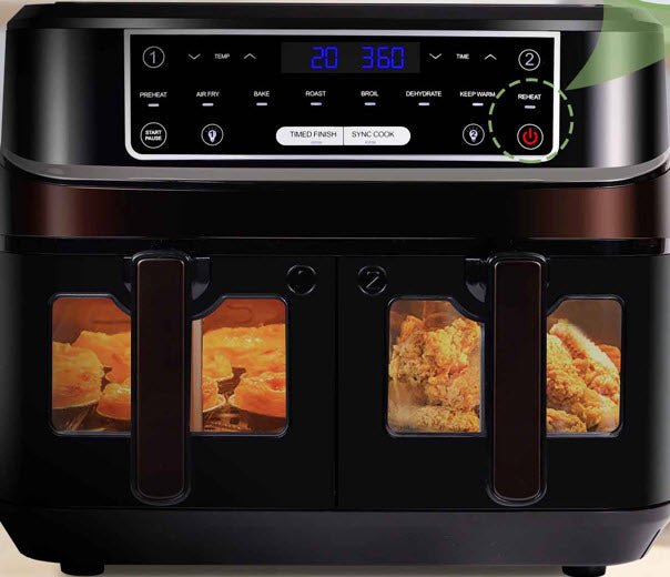 Friteuse à air chaud | 2 Tiroirs 10L