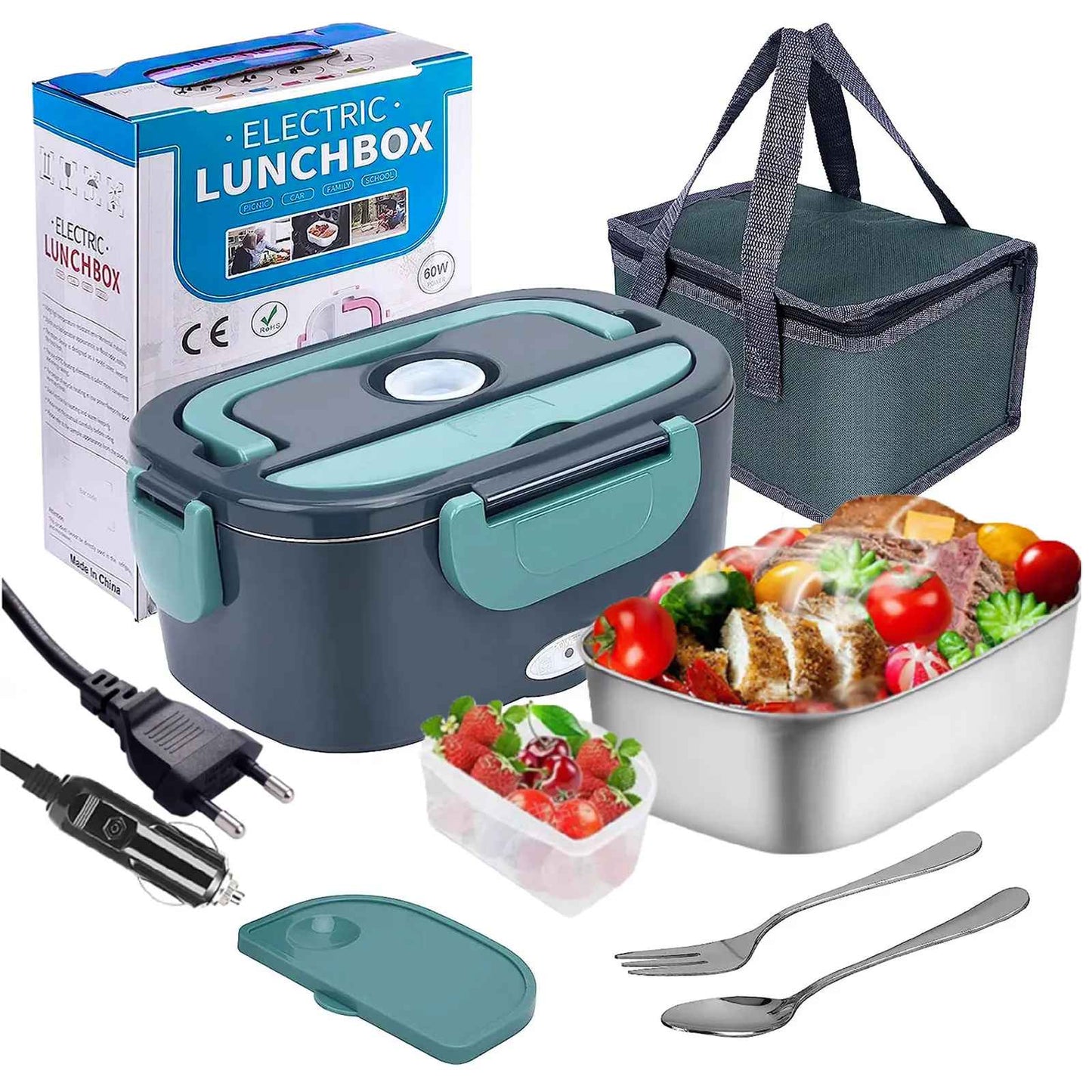 Boite a lunch electrique | 1,5L 40W 220V ou Allume-Cig