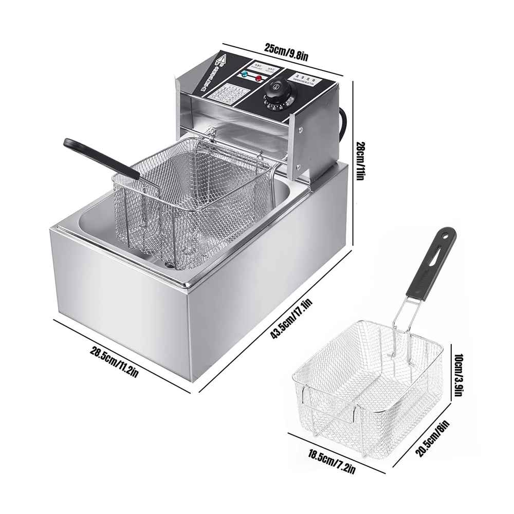 Friteuse electrique | 6 Litres 2500W