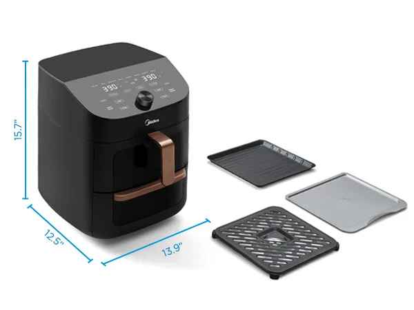 Friteuse à air chaud | Double Empilement 11L 2400 Watts