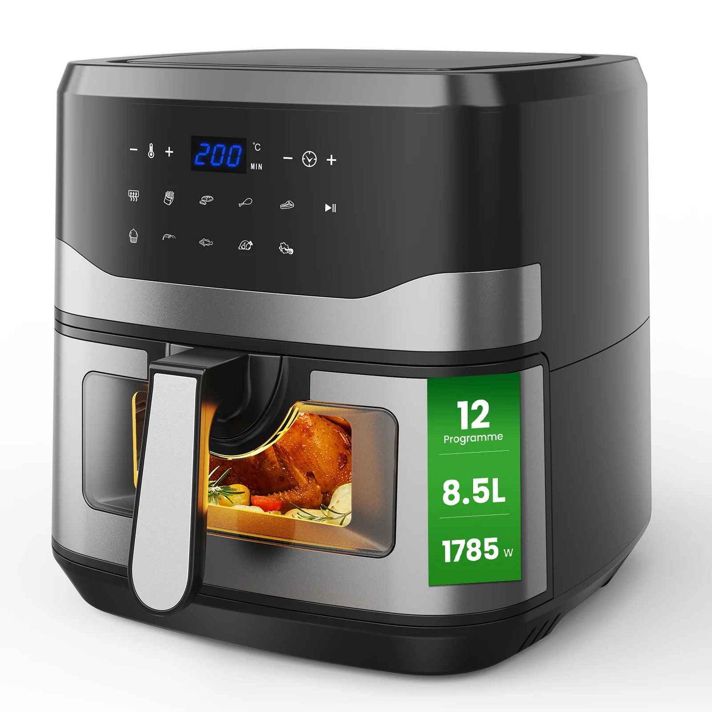 Friteuse à air numérique | 8,5 L 1500 Watts