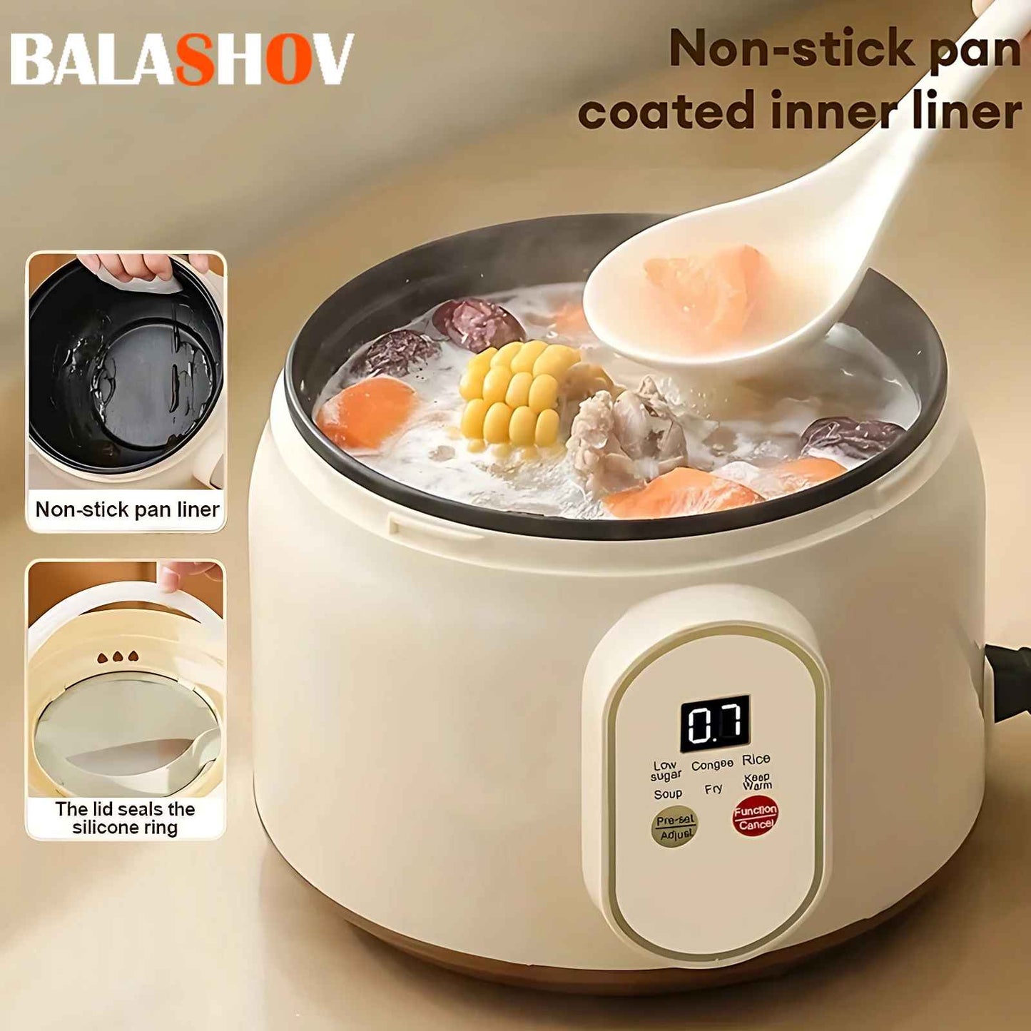 Cuiseur a riz | Mini 1,8 Litre 600 Watts