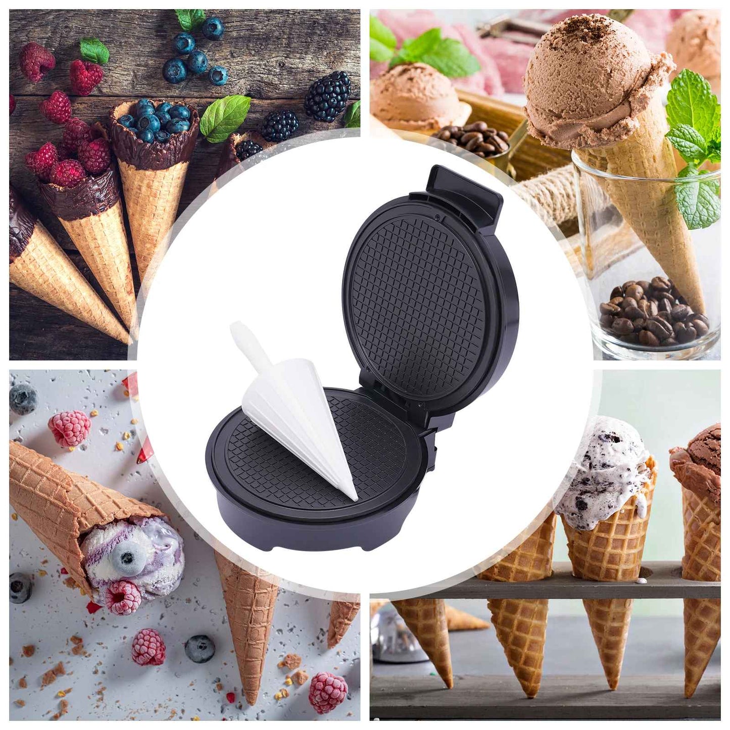 Gaufrier professionnel | Cones de gaufres