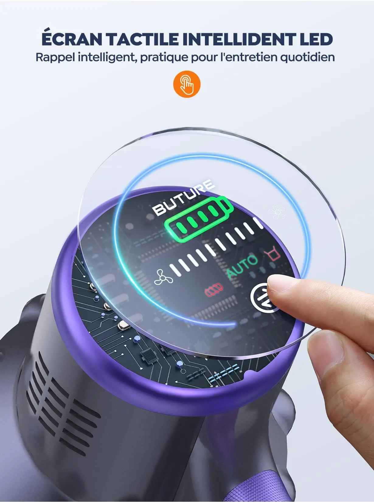 Aspirateur sans fil | BUTURE 500W 48Kpa