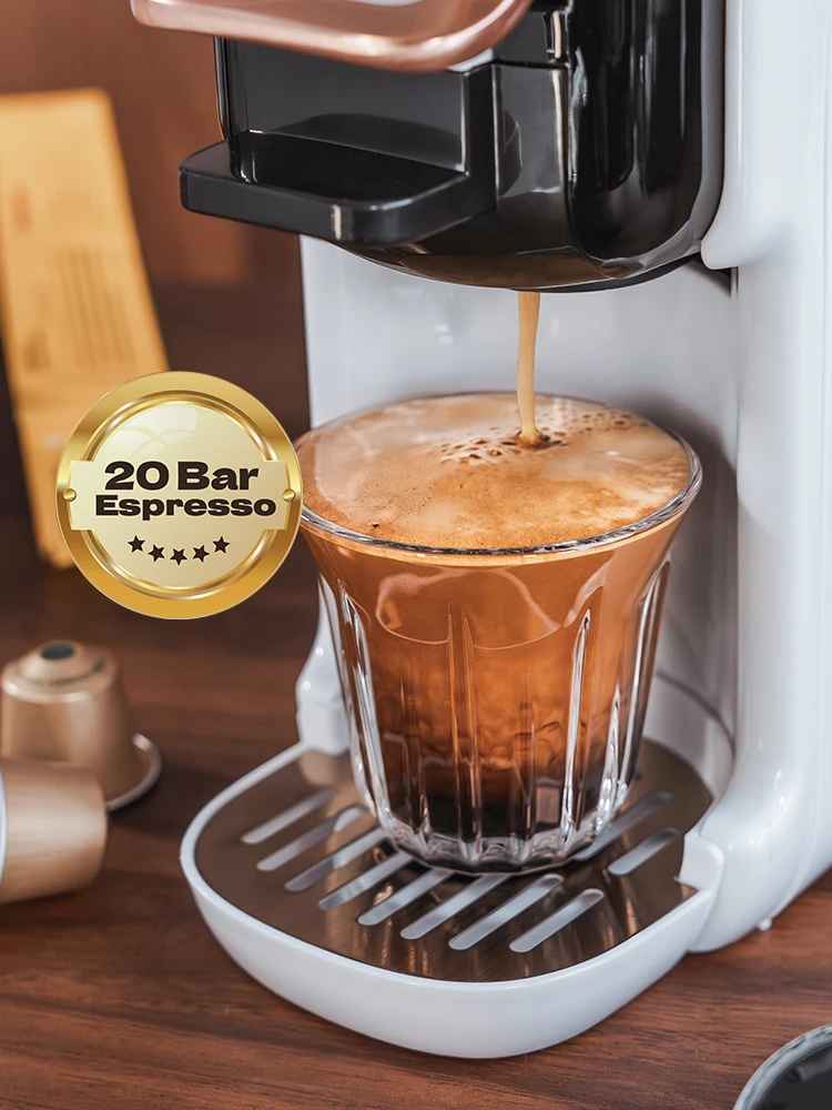 Cafetiere a capsule | 5 en 1: Dolce Gusto, Nespresso, etc.