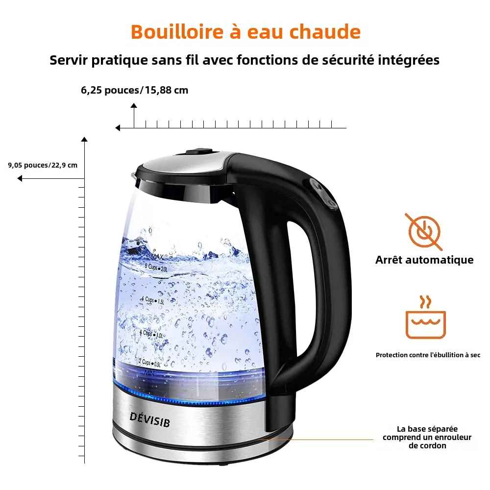 Bouilloire | Électrique DEVISIB 2L