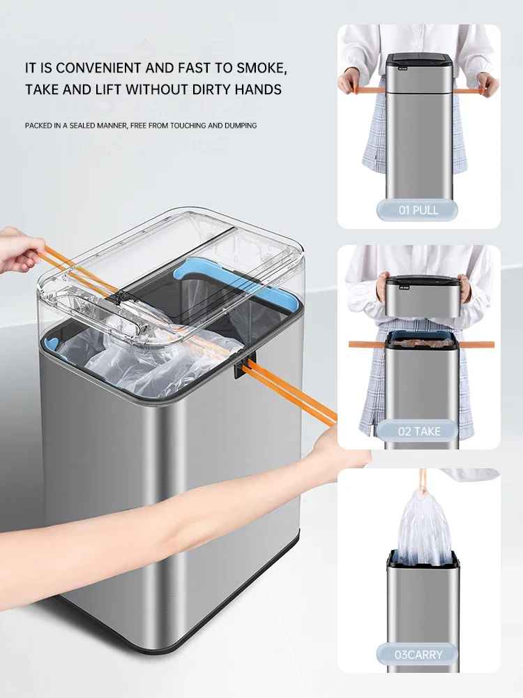 Poubelle electrique | intelligente 20-60 Litres Inox