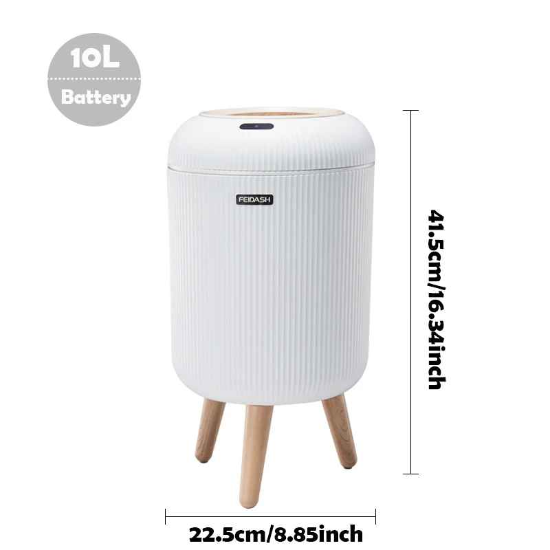Poubelle electrique | 10 Litres Intelligente Ronde