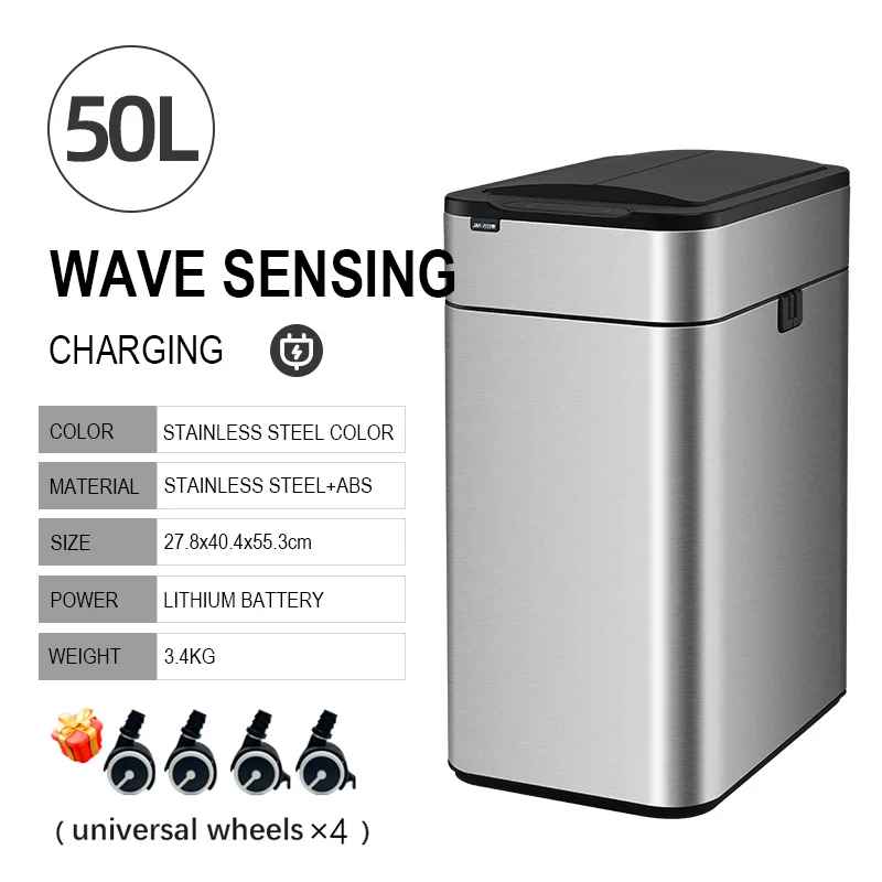 Poubelle electrique | intelligente 20-60 Litres Inox