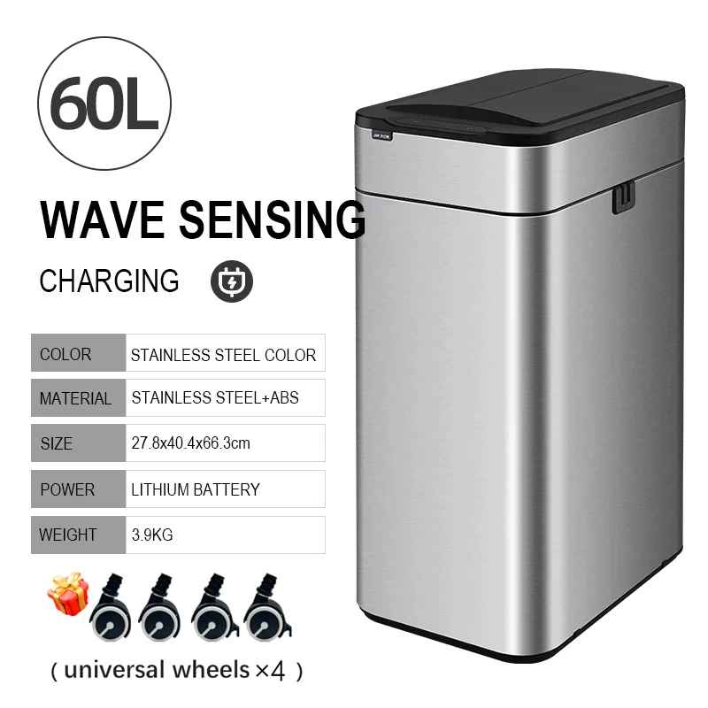 Poubelle electrique | intelligente 20-60 Litres Inox