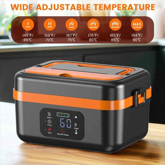 Boite a lunch electrique | 1L Sans fil Batterie 16000 Mah