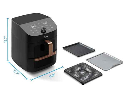 Friteuse à air chaud | Double Empilement 11L 2400 Watts
