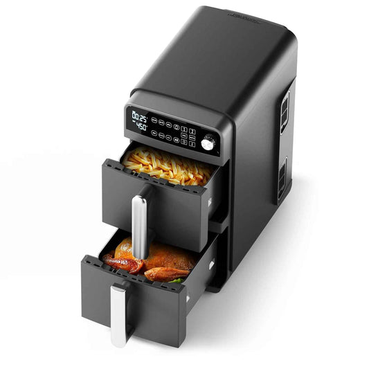 Friteuse à air chaud - 2 paniers 10L 2600W