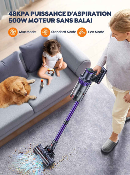Aspirateur sans fil | BUTURE 500W 48Kpa