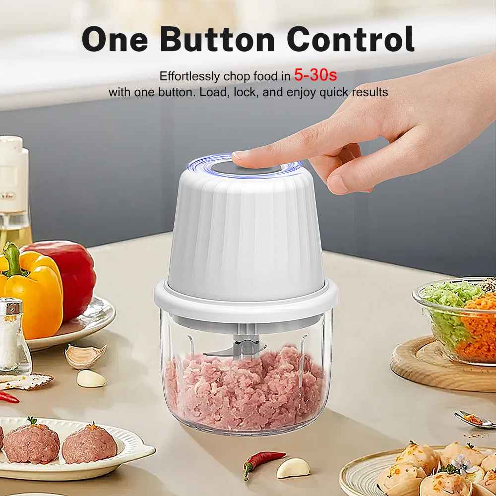 Mini hachoir - portable viande, légume, USB
