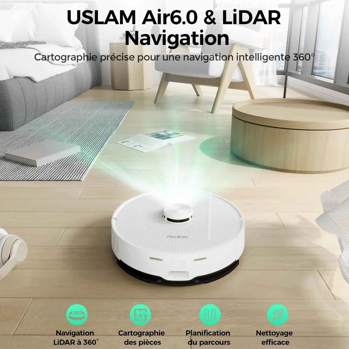 Aspirateur Robot - Redkey R10