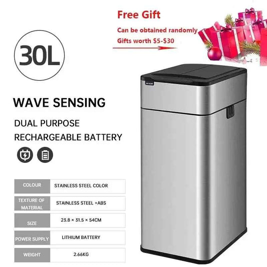 Poubelle electrique  | 30-40-50-60 Litres Inox