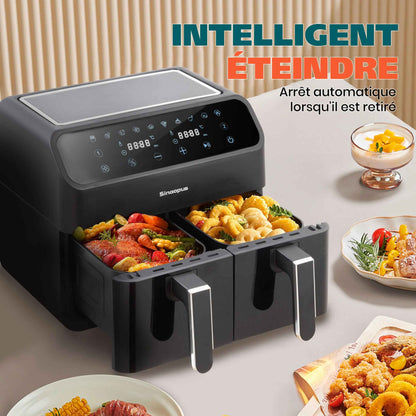 Friteuse à air chaud | 9L Double fenêtre