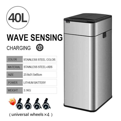Poubelle electrique | intelligente 20-60 Litres Inox