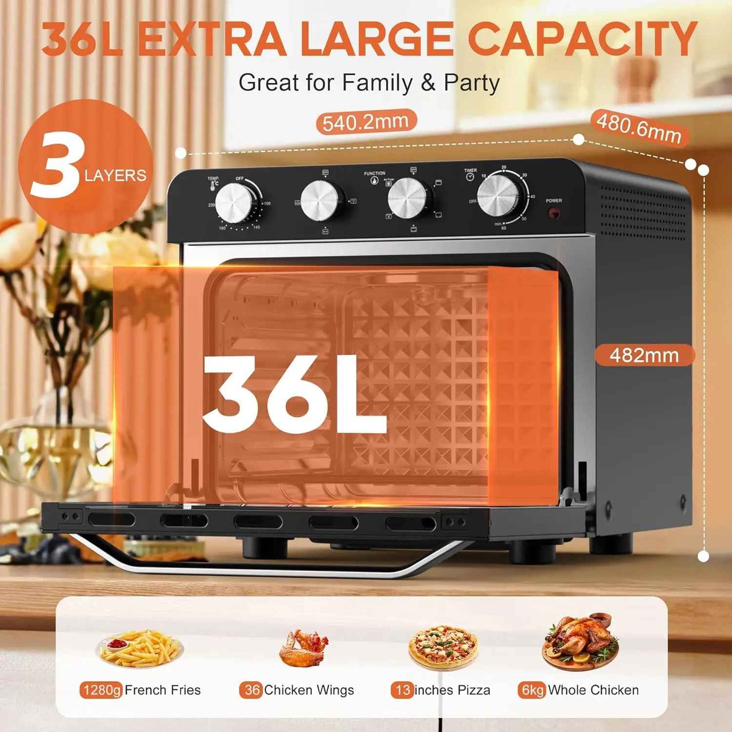 Friteuse à air chaud | Polyvalente