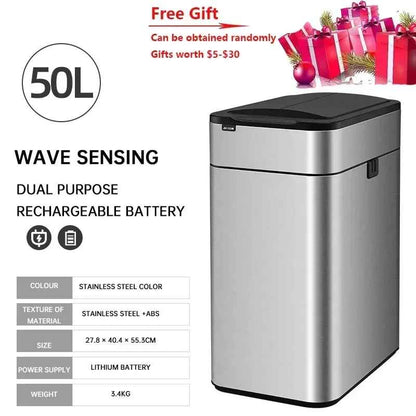 Poubelle electrique  | 30-40-50-60 Litres Inox