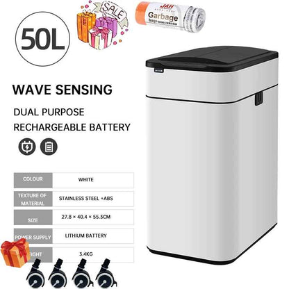 Poubelle electrique | 15-60L Intelligente Rechargeable