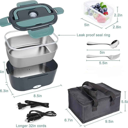 Boite a lunch electrique | 1,5 litre 60 Watts anti-fuite