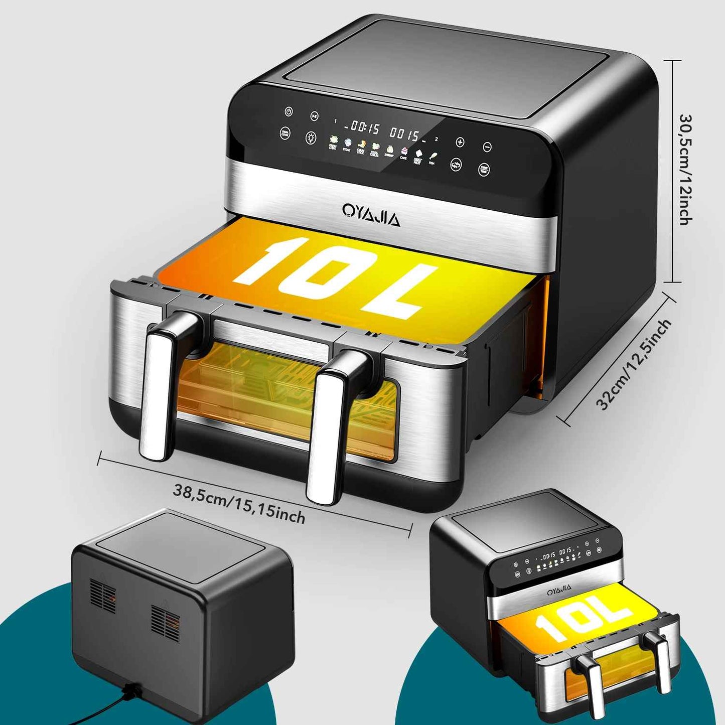 Friteuse à air chaud | Configurable 2600 Watts