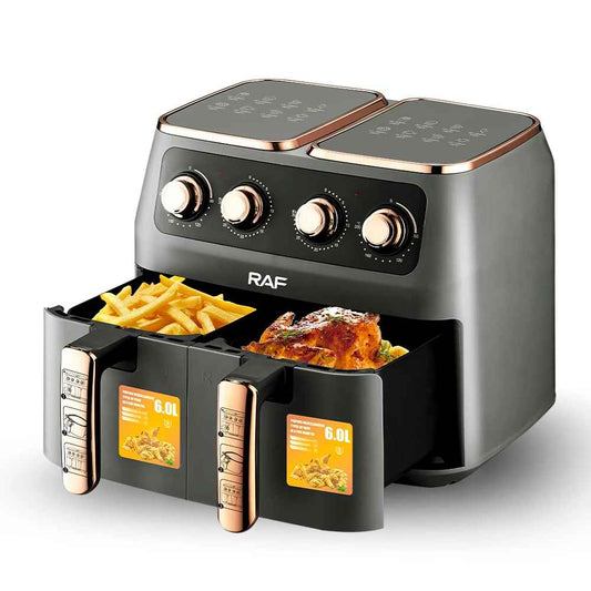 Friteuse à air chaud - 2x6L 2800 Watts