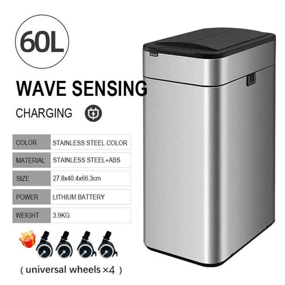 Poubelle electrique | intelligente 20-60 Litres Inox