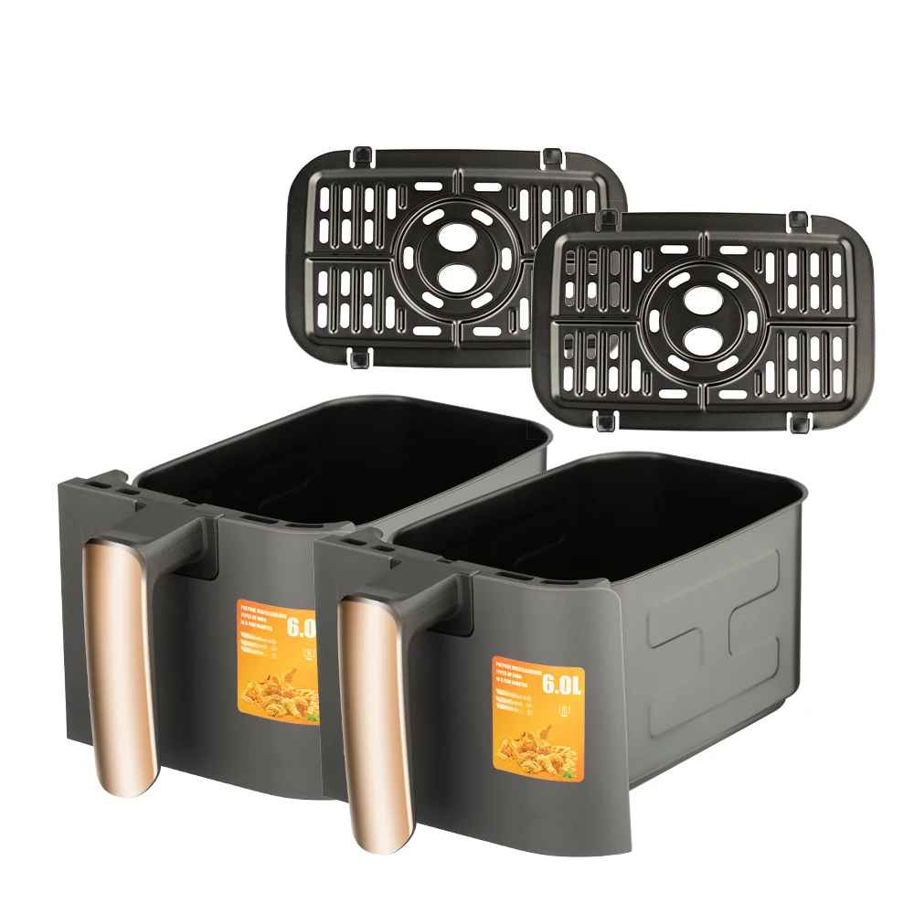 Friteuse à air chaud - 2x6L 2800 Watts