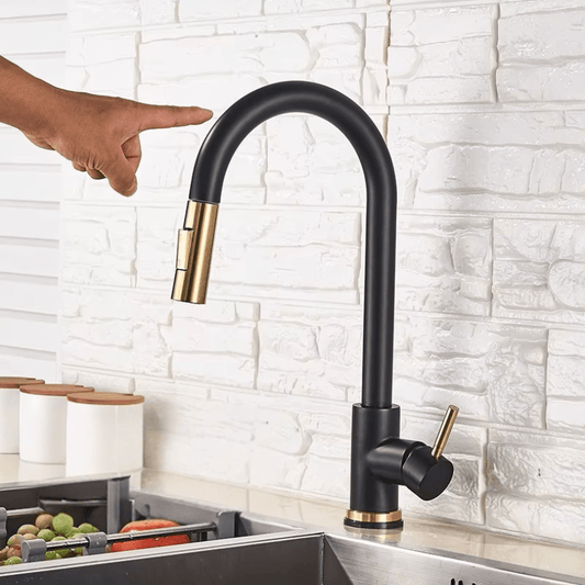 Robinet Cuisine Intelligent - AquaTouch™ - Noir & Or